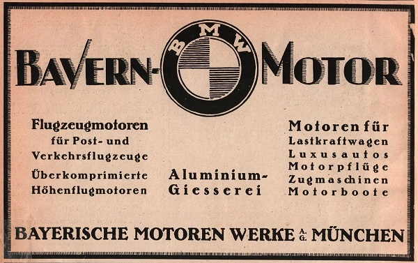 BMW affisch från 1918.