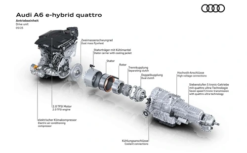 Audi A6 e-hybrid Quattro-motor